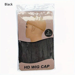 2 Pcs Transparent Lace Wig Cap Professional Use