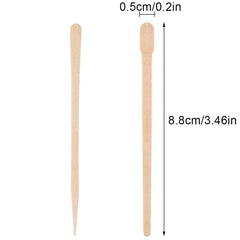 100 Wooden Wax Sticks for Hair Removal Pack