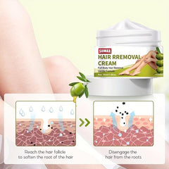 Gentle Olive Hair Removal Cream Underarms Lips Sensitive Formula