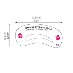 Eyebrow Stamp Stencil Kit Reusable Eyebrow Template 3 Minutes Makeup