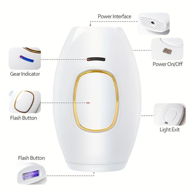 3-in-1 IPL Hair Removal Laser for Face Leg Arm Back Body Hair Remover