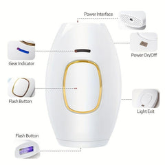 3-in-1 IPL Hair Removal Laser for Face Leg Arm Back Body Hair Remover