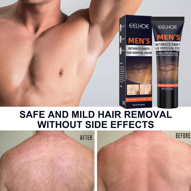 60ml Men Hair Removal Cream Painless Hair Remover Soothing Unwanted Body Hair