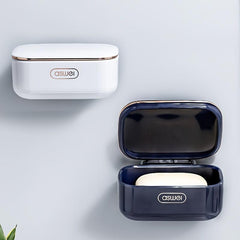 Wall Mounted Soap Box with Drainage and Cover