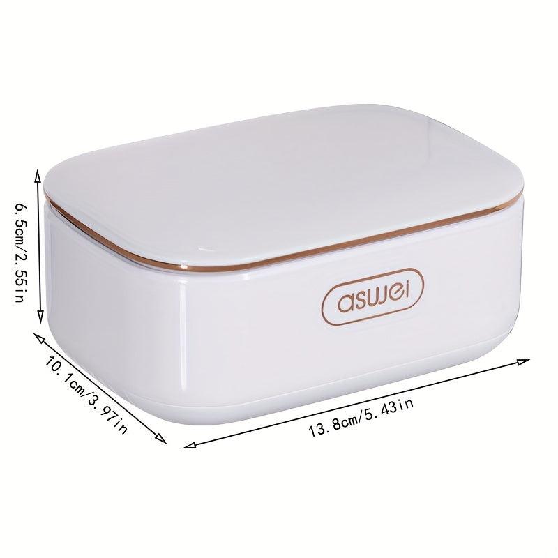 Wall Mounted Soap Box with Drainage and Cover