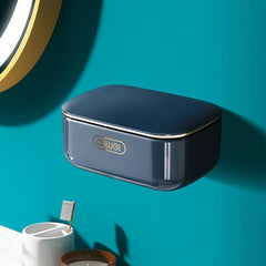 Wall Mounted Soap Box with Drainage and Cover