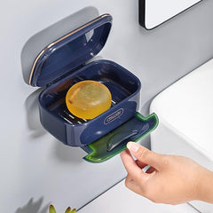 Wall Mounted Soap Box with Drainage and Cover