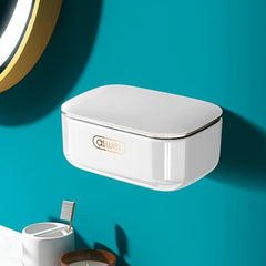 Wall Mounted Soap Box with Drainage and Cover