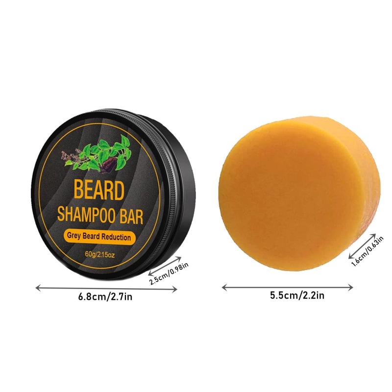 3 Pcs Natural Shampoo Soap for Regrowth & Hair Loss Darkening Gray Hair