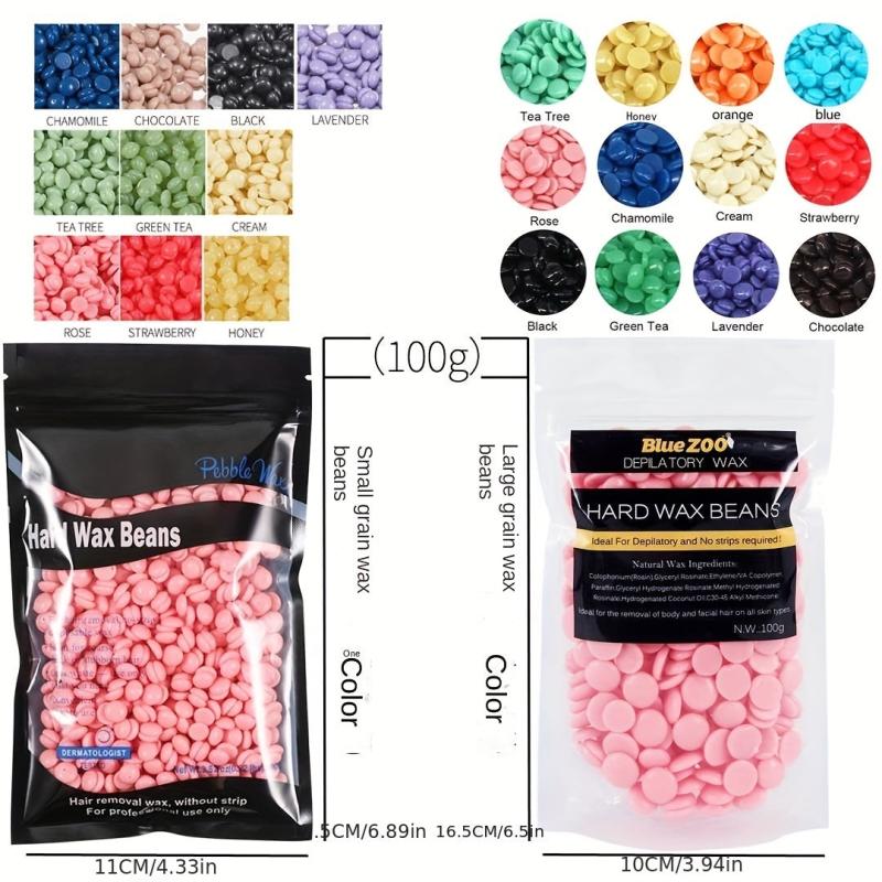 100g Bulk Hard Wax Beads for Painless Hair Removal - Natural and Safe