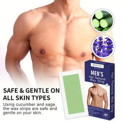 20 Sheets Portable Wax Strips for Men Hair Removal At Home