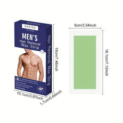 20 Sheets Portable Wax Strips for Men Hair Removal At Home