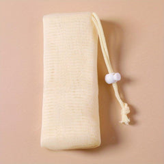Exfoliating Mesh Soap Saver Pouch - Face Cleansing Foaming Net Bag
