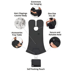 Beard Bib Apron For Men Hair Catcher - Shaving Grooming Accessories