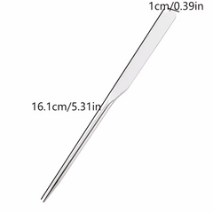 Stainless Steel Dual Head Makeup Toner Spatula Mixing Stick