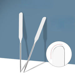 Stainless Steel Dual Head Makeup Toner Spatula Mixing Stick