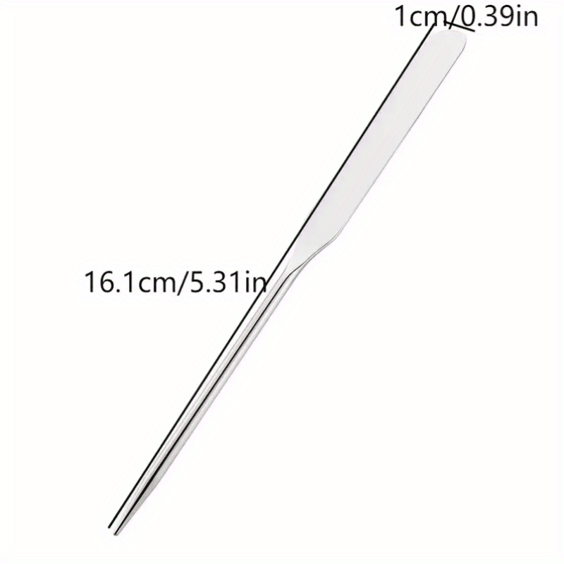 Stainless Steel Dual Head Makeup Toner Spatula Mixing Stick