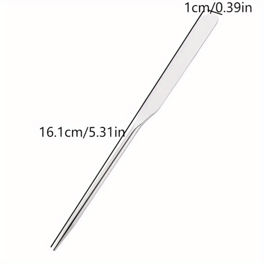 Stainless Steel Dual Head Makeup Toner Spatula Mixing Stick