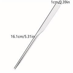 Stainless Steel Dual Head Makeup Toner Spatula Mixing Stick