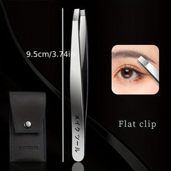Professional Stainless Steel Tweezers for Eyebrows and Facial Hair Removal