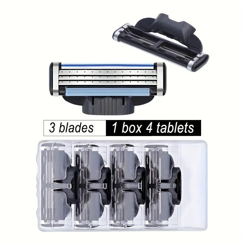 Sharp 3 Layer Razor Blades 12 8 4pcs Replacement Blades Vintage Wet Shaving