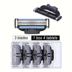 Sharp 3 Layer Razor Blades 12 8 4pcs Replacement Blades Vintage Wet Shaving