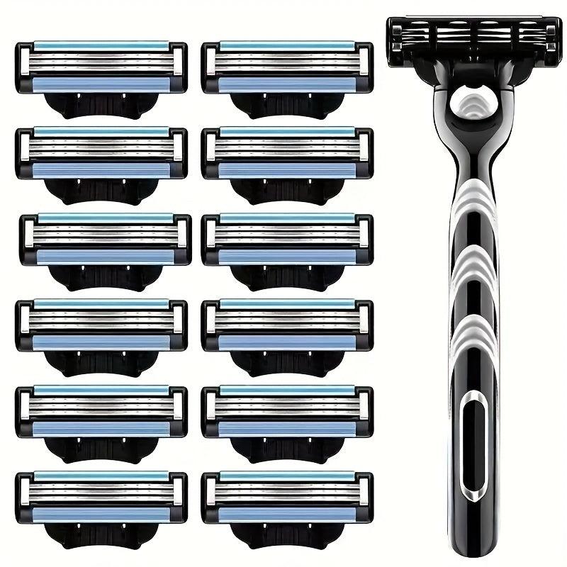 Sharp 3 Layer Razor Blades 12 8 4pcs Replacement Blades Vintage Wet Shaving