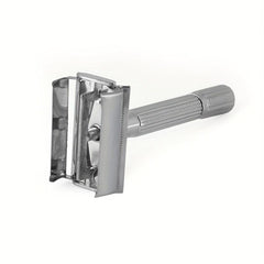 Platinum Butterfly Open Razor with Stainless Steel Blade and Travel Case