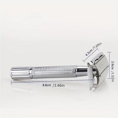 Platinum Butterfly Open Razor with Stainless Steel Blade and Travel Case