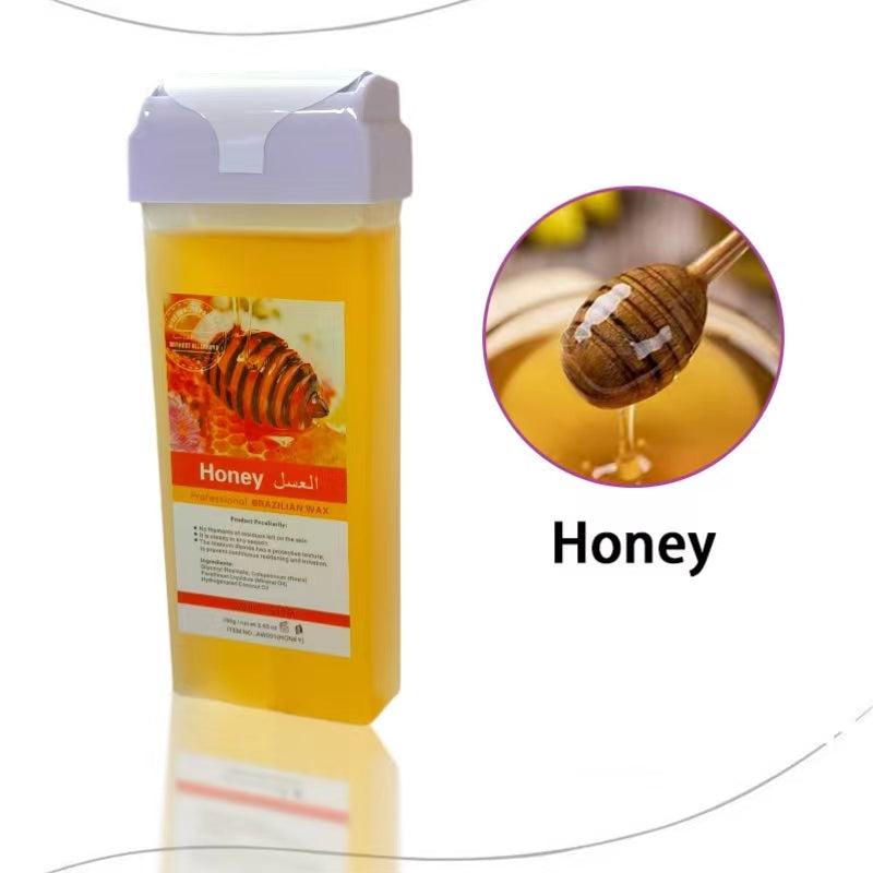 100g Honey Hair Removal Wax Strips Painless & Long Lasting Depilatory Wax Roller