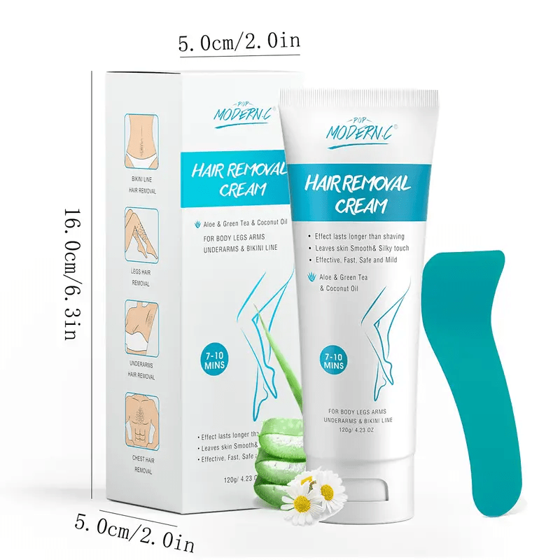 Aloe Hair Removal Cream for Men and Women Moisturizing Formula 120g