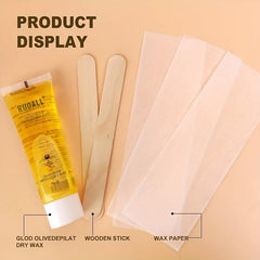 Natural Sugar Wax Hair Removal Kit for Bikini Brazilian Arms Legs Waxing