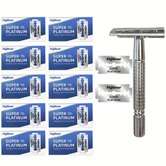 Zinc Alloy Metal Handle Safety Razor for Men