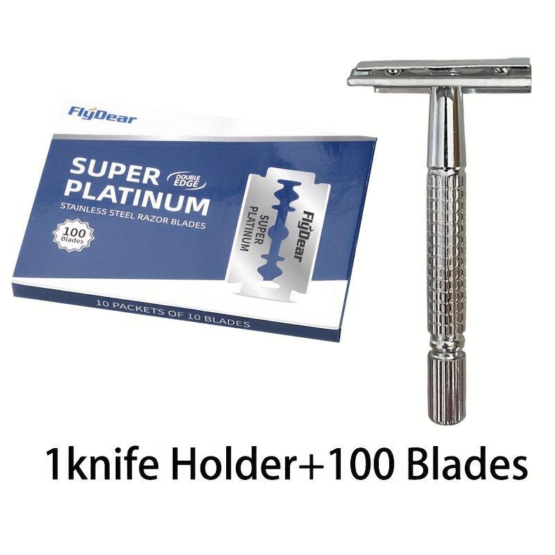 Zinc Alloy Metal Handle Safety Razor for Men