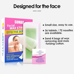 Sumax 72 Strips Wax Paper Lip Hair Removal Strips