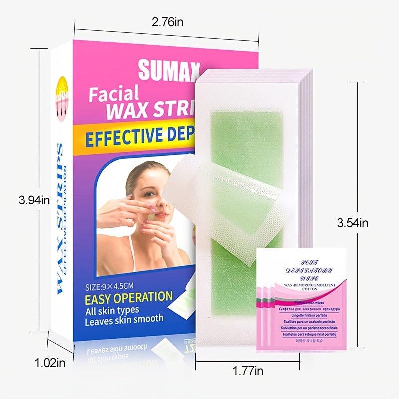 Sumax 72 Strips Wax Paper Lip Hair Removal Strips