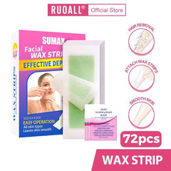 Sumax 72 Strips Wax Paper Lip Hair Removal Strips
