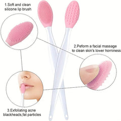 Face Silicone Brush Cleaning Tool Double Sided Brush Nose Cleaning