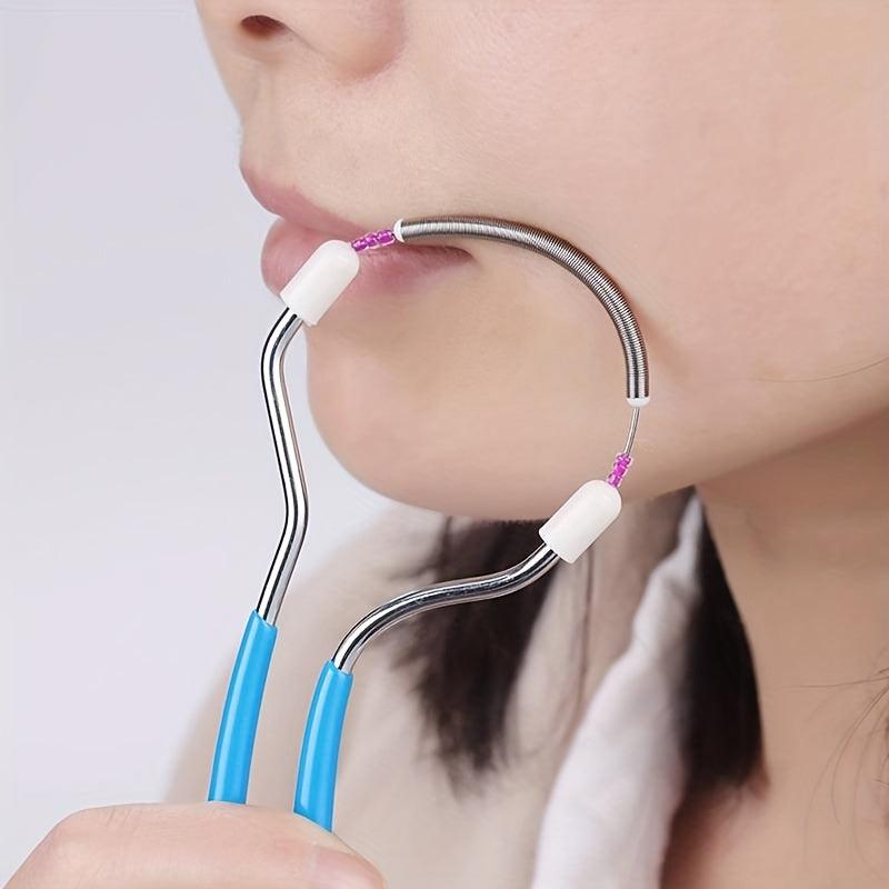 Spring Facial Hair Remover Women Stainless Steel Portable Epilator