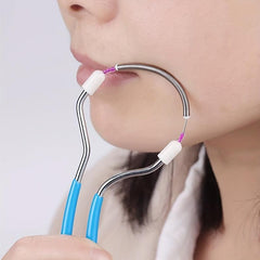Spring Facial Hair Remover Women Stainless Steel Portable Epilator