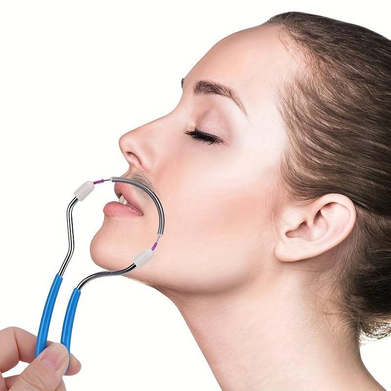 Spring Facial Hair Remover Women Stainless Steel Portable Epilator