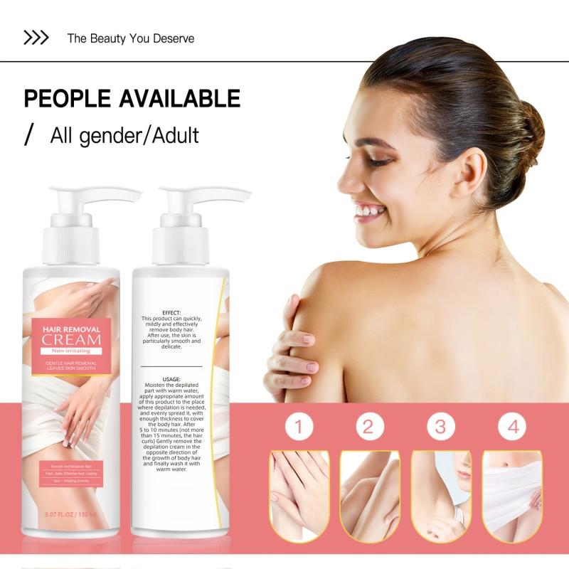 Women's Hair Removal Cream - Painless Flawless Hair Remover
