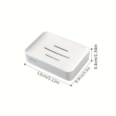 Double Layer Drain Soap Box Plastic Soap Rack Waterproof Soap Rack Shelf