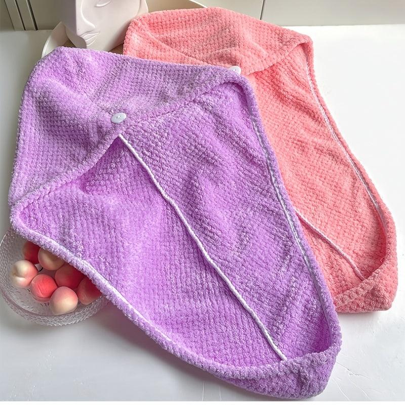 Quick Drying Hair Towel Wrap Double Layer Thickened for Women