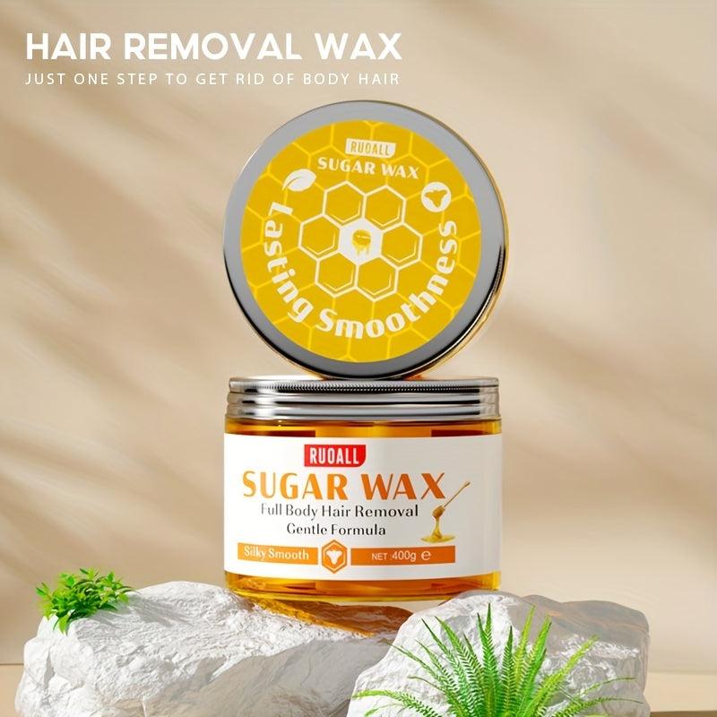 Sugar Wax Hair Remover For Men & Women 100% Natural Formula 400g