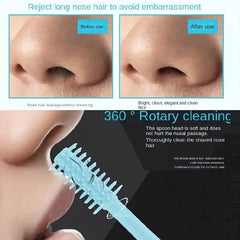 6pcs Dual Sided Nose Hair Scraper & Small Scissors for Men and Women