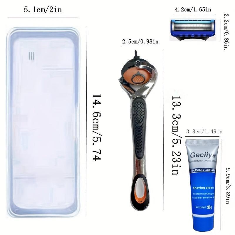Sharp 5 Layer Razor Blades Replacement for Wet Shaving Safety Razor