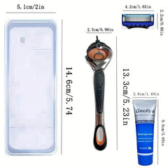 Sharp 5 Layer Razor Blades Replacement for Wet Shaving Safety Razor