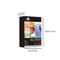 30PCS Body Wax Strips for Painless Hair Removal with Wet Tissues