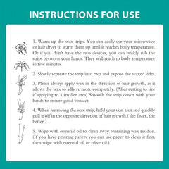 24pcs Painless Wax Strips for Face Legs Arms Underarm Bikini